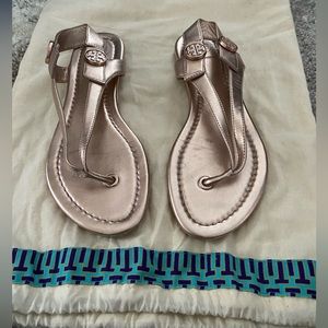 Tory Burch Rose gold Sandals